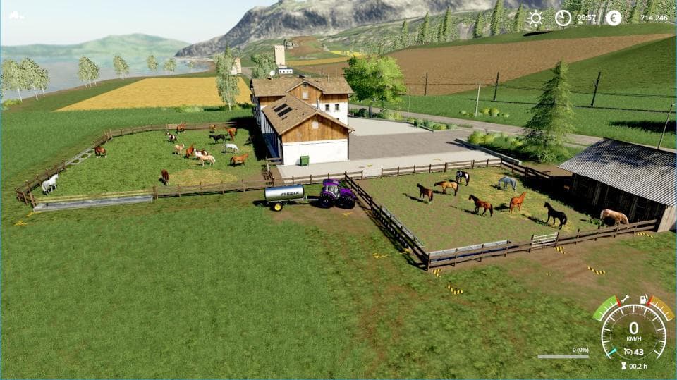 HORSE PLACES FOR THE HORSERANCH IN FELSBRUNN