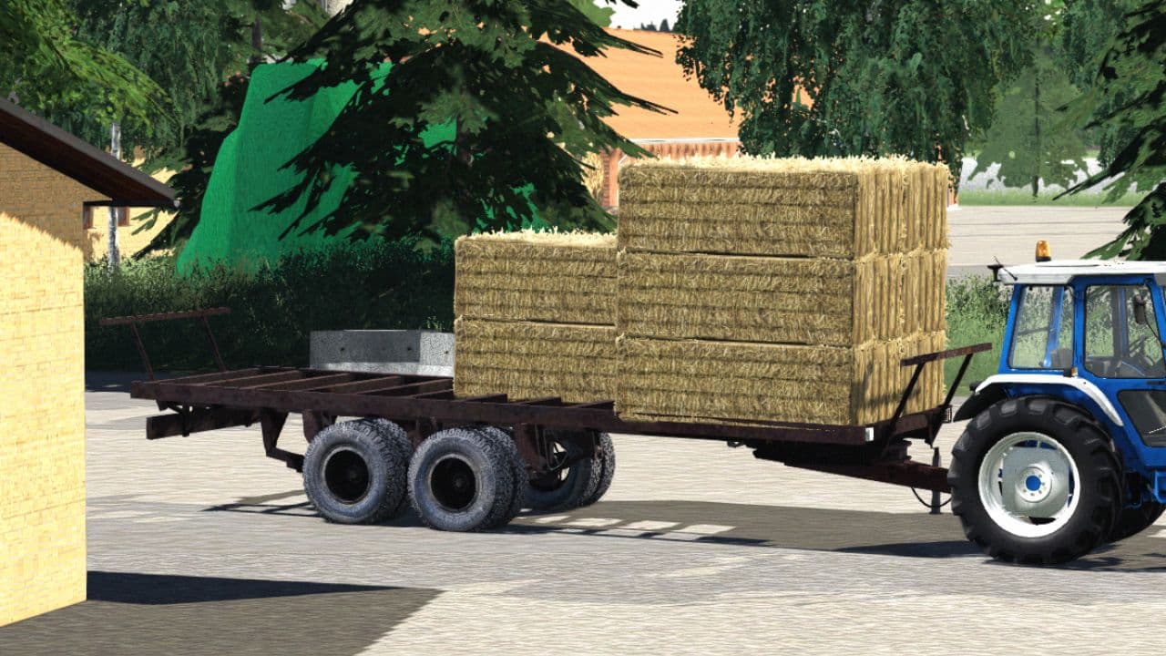 Homemade baletrailer