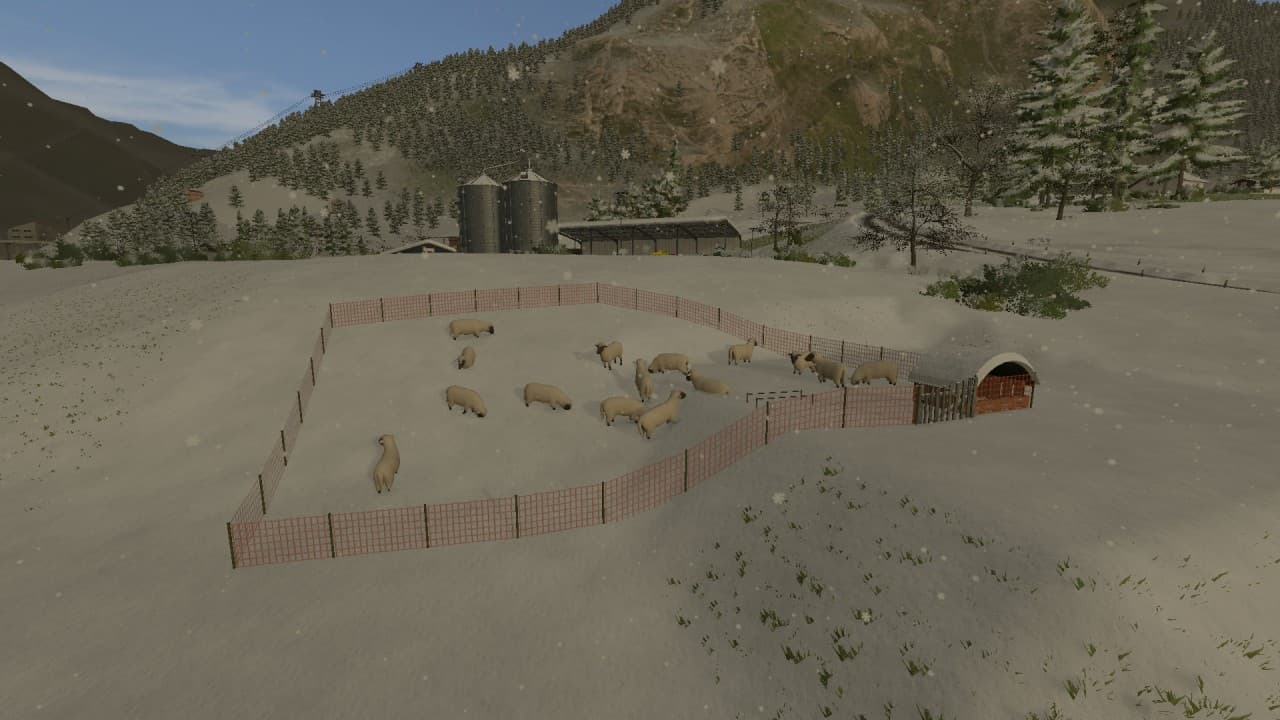 Homemade sheep pen