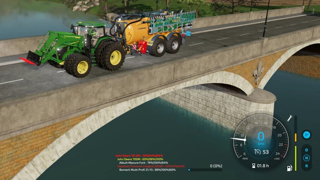 IMPLEMENT WEAR INFO HUD