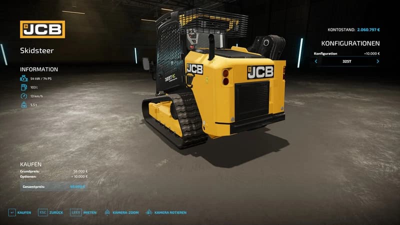 JCB 325T SKIDSTEER