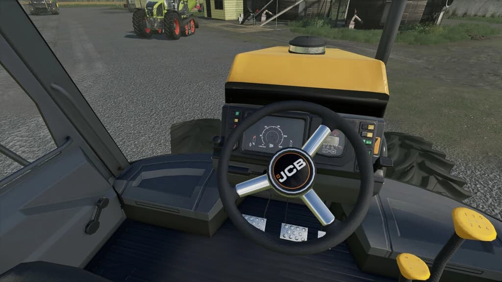JCB CHROME STEERING WHEEL (PREFAB)
