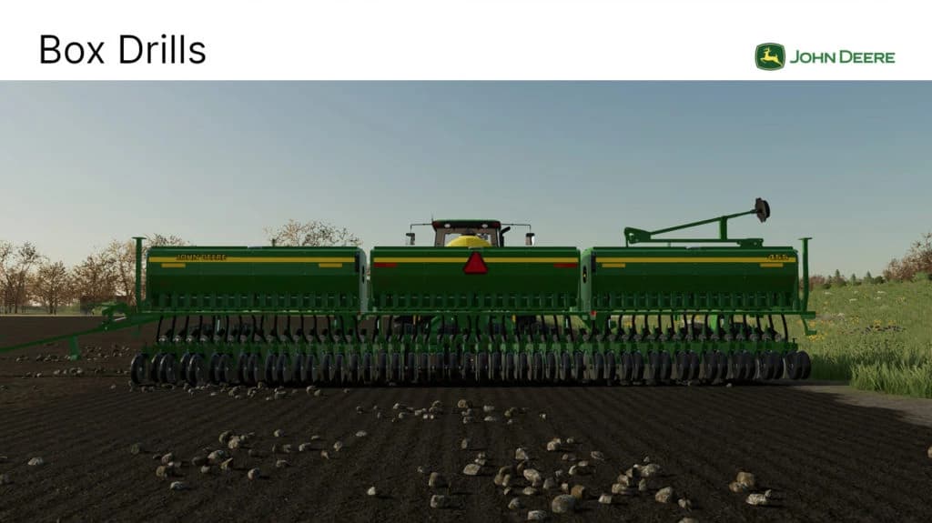 JOHN DEERE 455 3 SECTION BOX DRILL