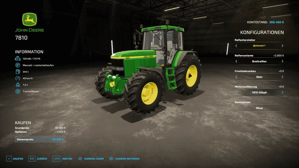 JOHN DEERE 7810 GEARSHIFT AND SMOKE