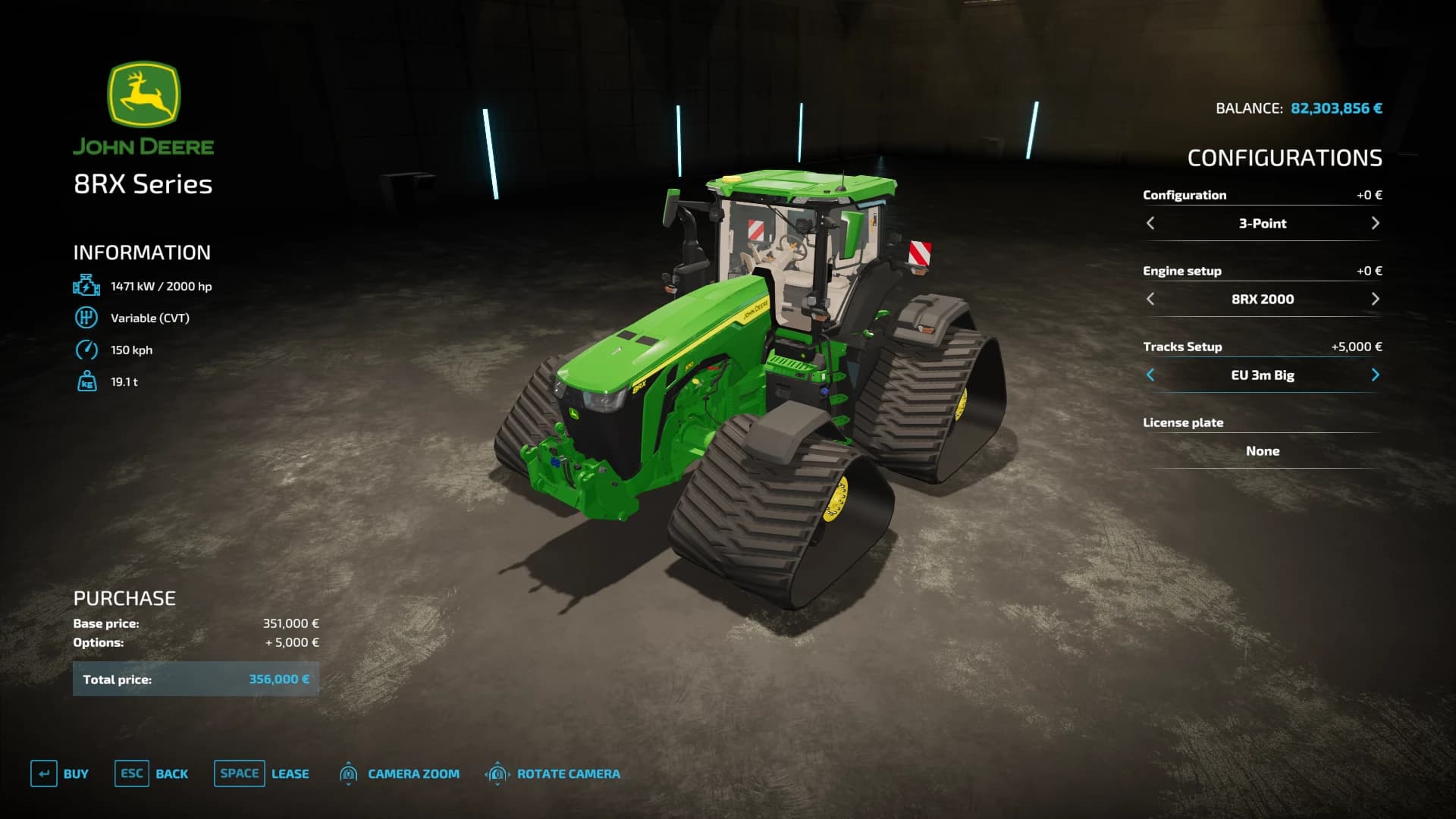 JOHN DEERE 8RX TURBO+BIG CRAWLERS