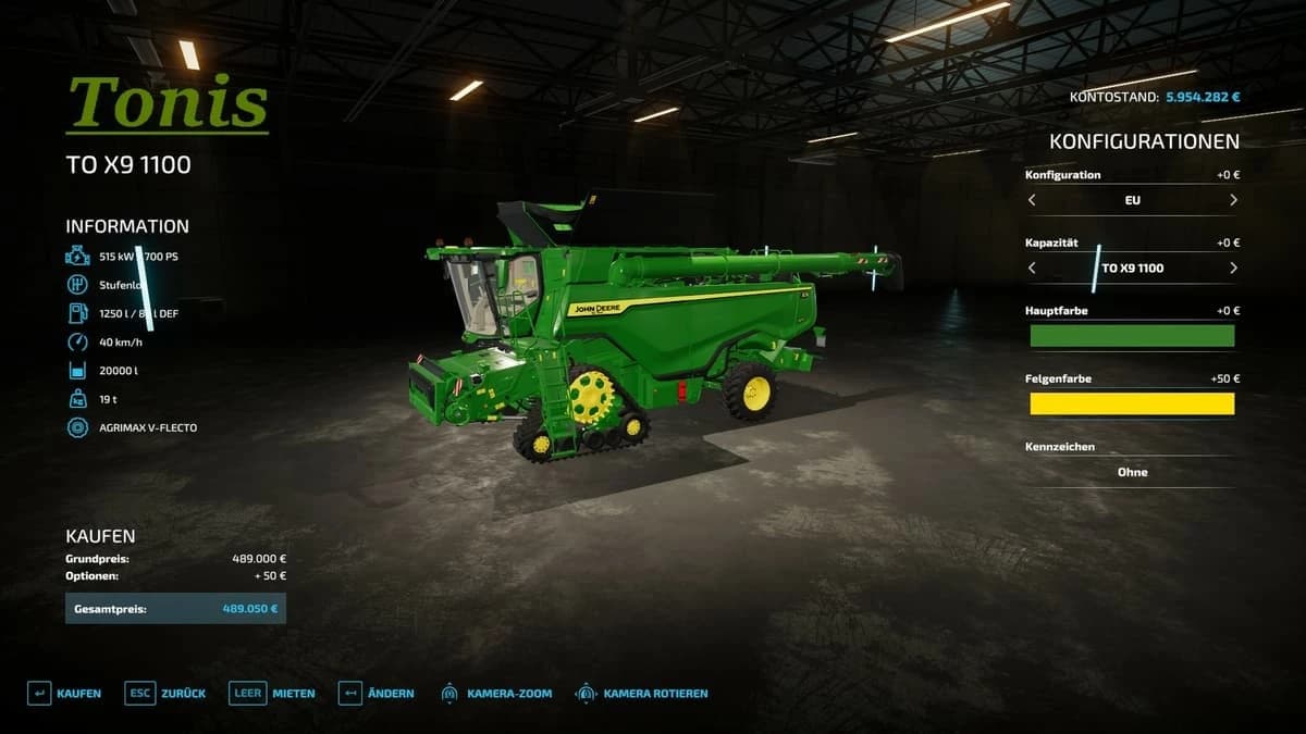 JOHN DEERE X9