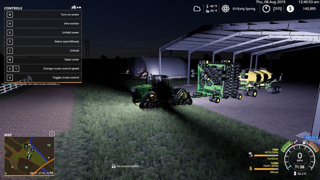 John Deere air seeder