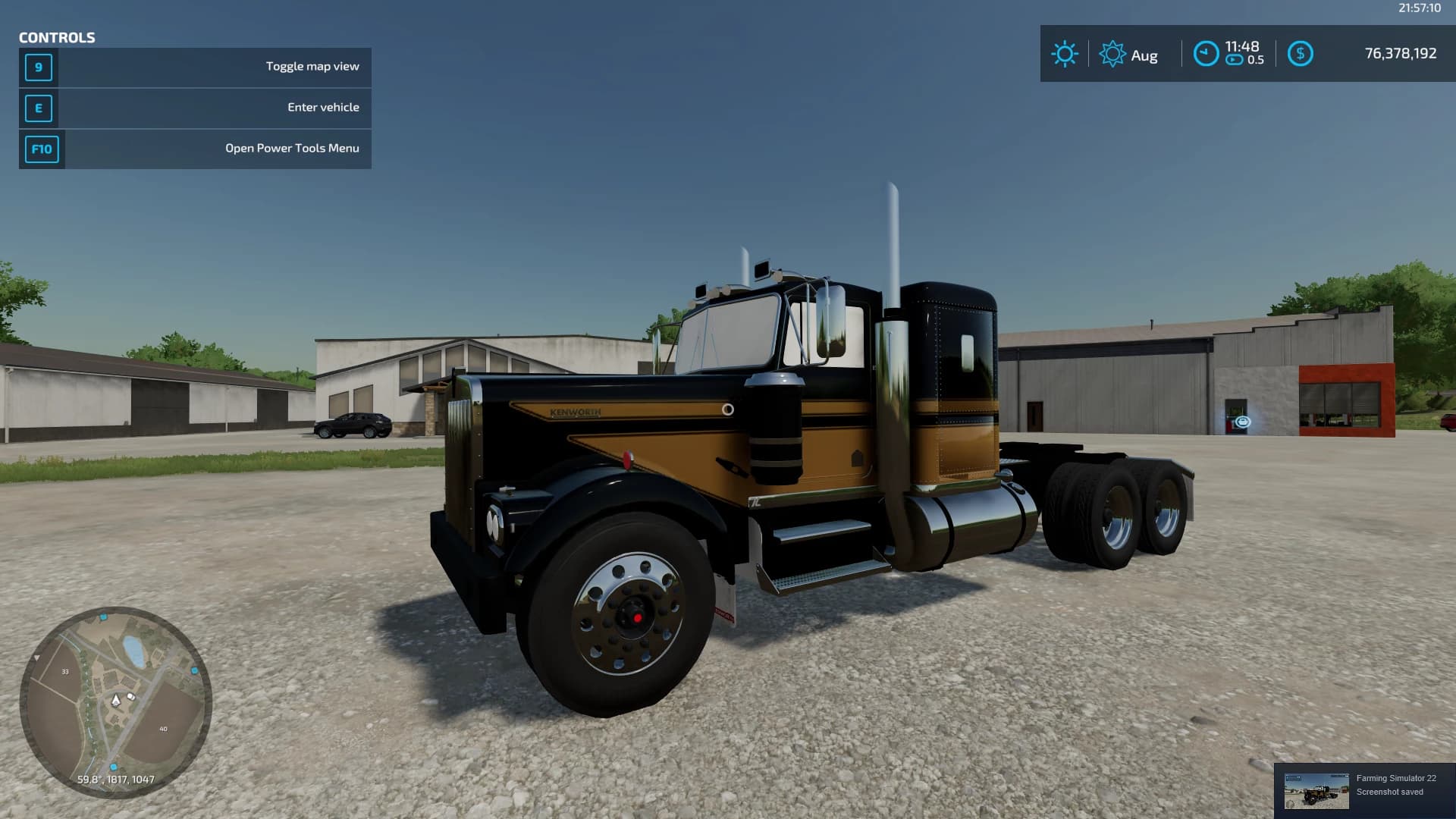 KENWORTH W900 FLAT TOP CONVERTED