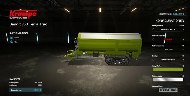 KRAMPE BANDIT 750 TERRA TRAC