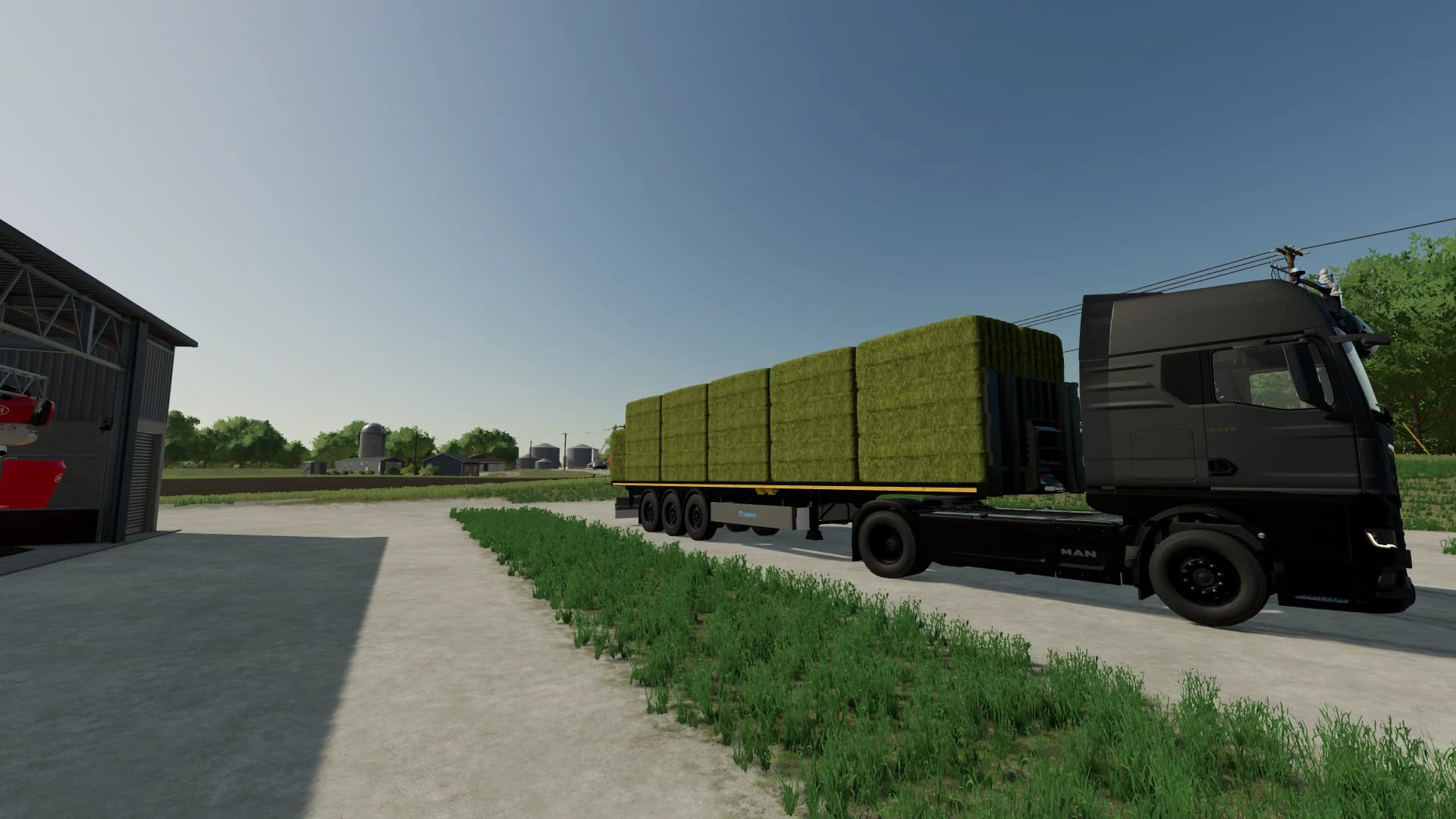 KRONE FLATBED TRAILER WITH AUTOLOAD