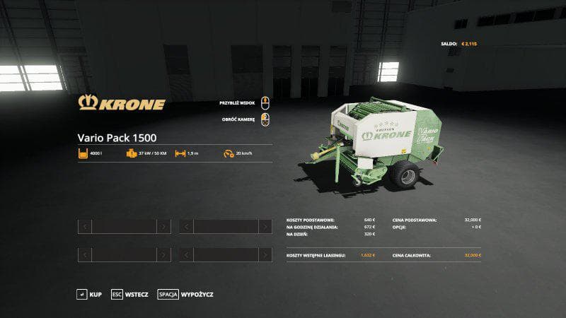 KRONE VARIO PACK 1500