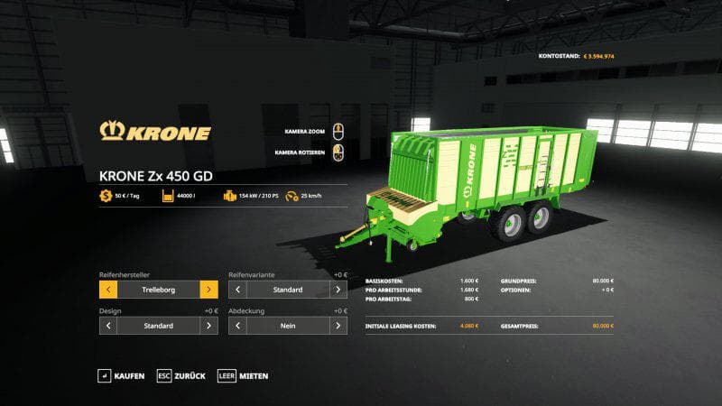 KRONE ZX450 GD
