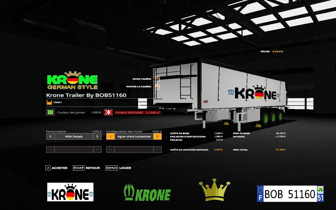 Krone Trailer By BOB51160