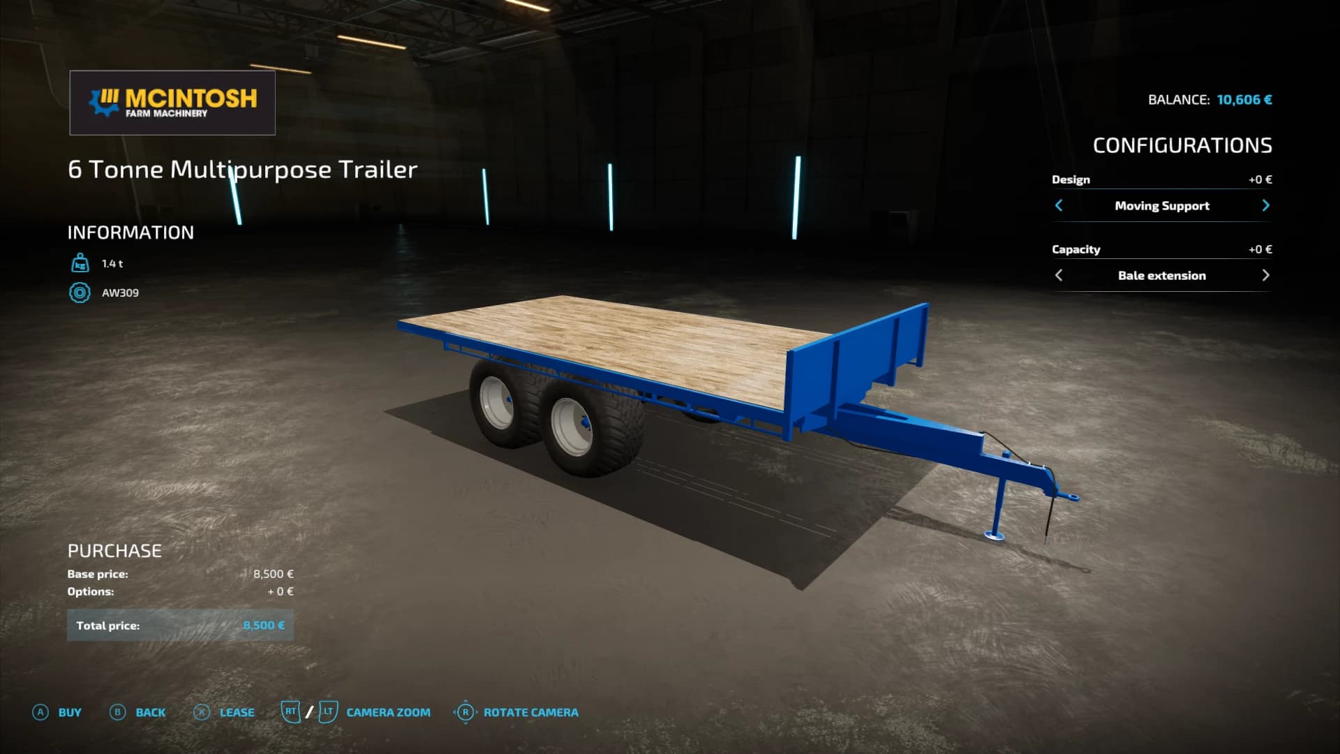 MCINTOSH 6 TONNE FLATBED AUTOLOAD