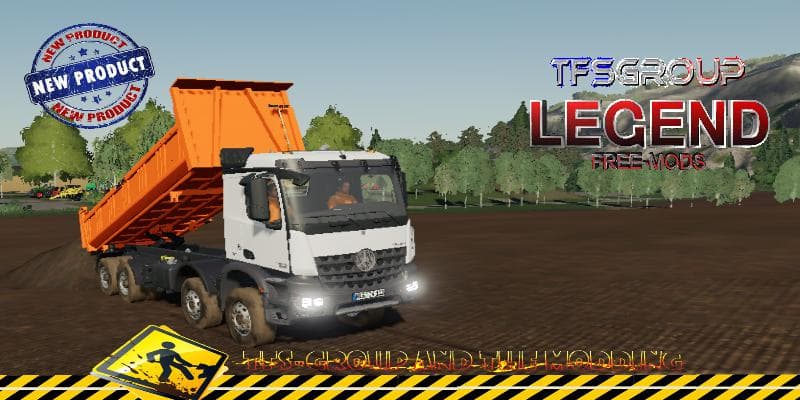 MERCEDES AROCS 8X4 BENNE