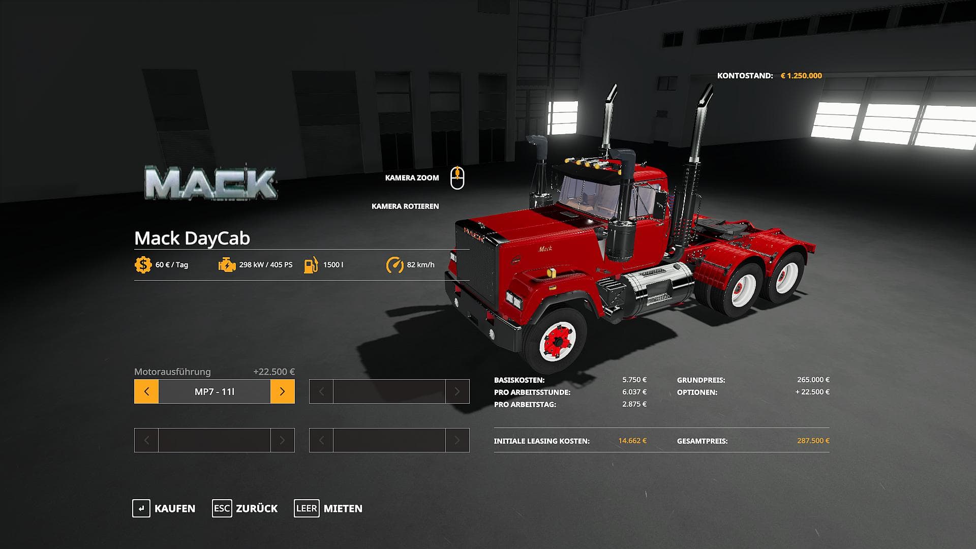 Mack Daycab and Mack Sleeper Truck