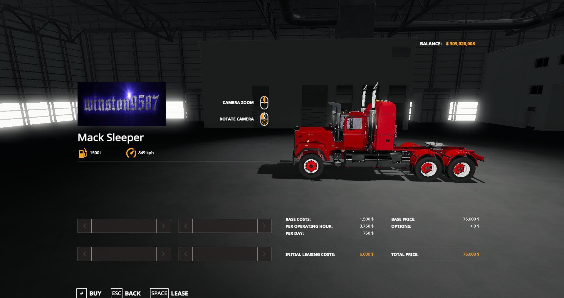Mack Daycab and Sleeper