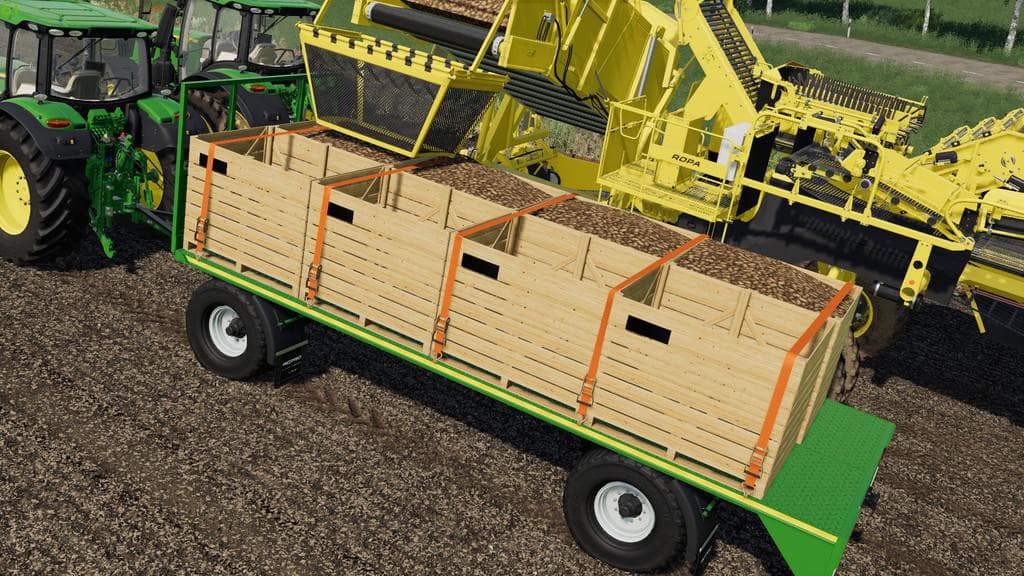 NAUS POTATO STORAGE BOX AND TURNABLE PALLET FORK