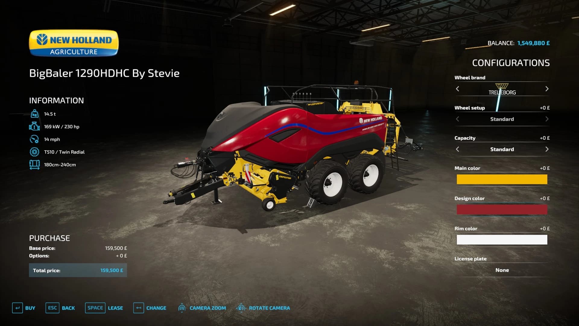 NEW HOLLAND 1290HD HIGH CAPACITY BALER BY STEVIE