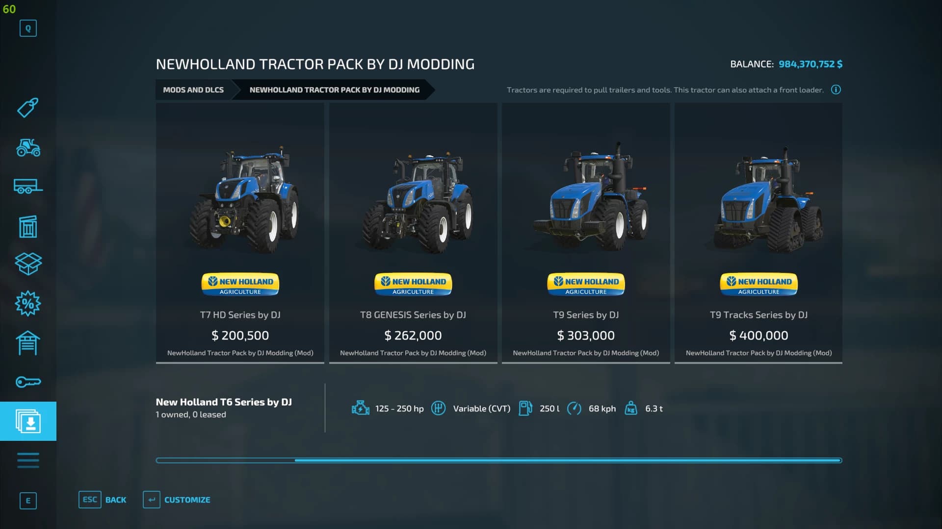 NEW HOLLAND TRACTOR PACK BY DJ MODDING