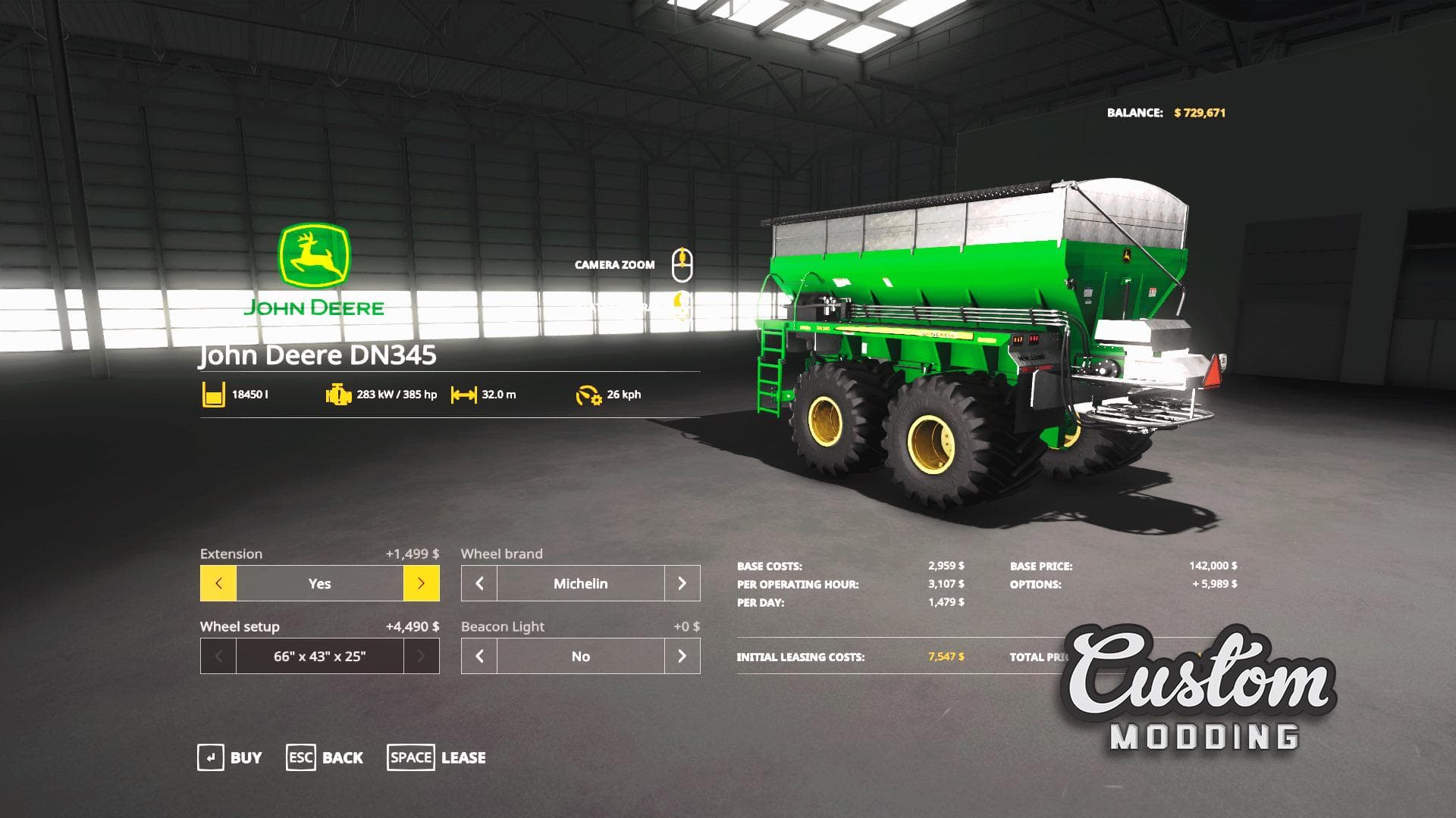 NEW LEADER NL345 / JOHN DEERE DN345