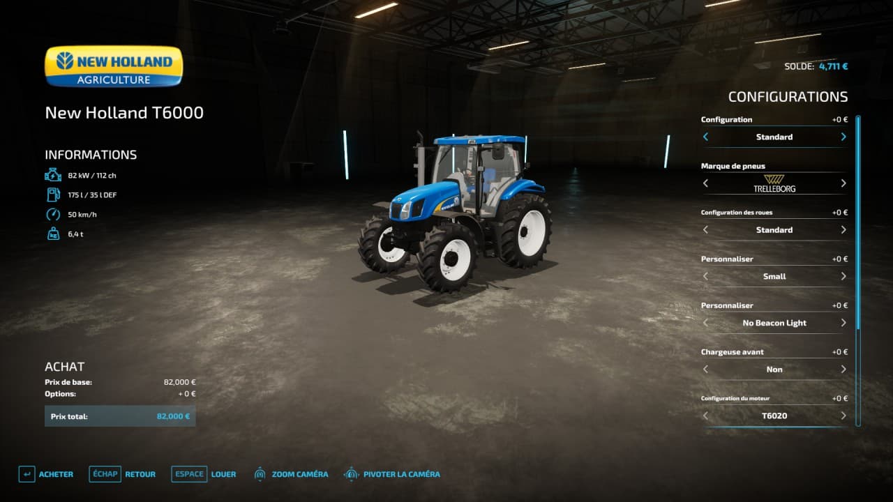 New Holland t6000