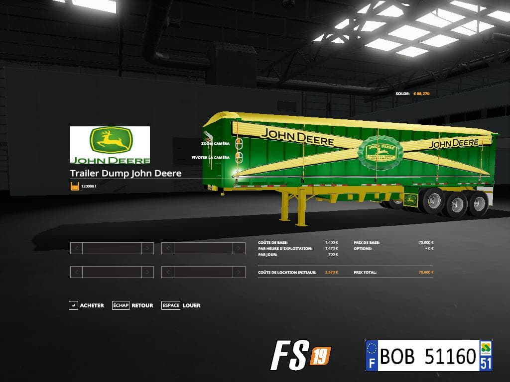 PACK2 2 X TRAILERS DUMP BY BOB51160