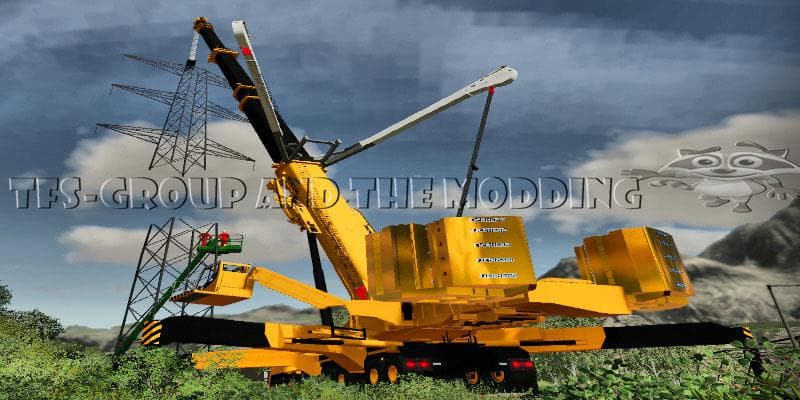 PILONE HAUTE TENSION EN CONSTRUCTION