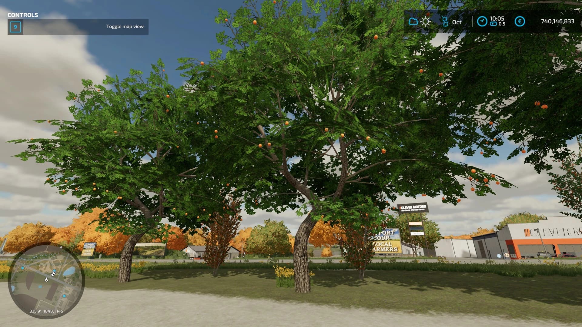 PLACEABLE ORANGE TREE