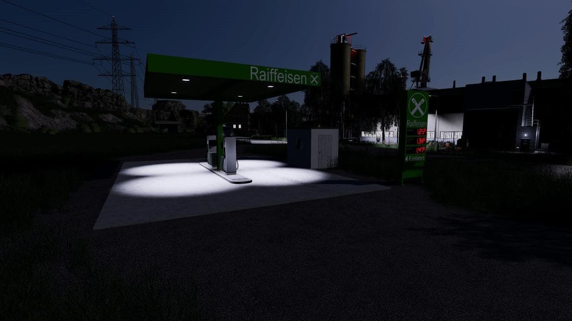 PLATZIERBARE RAIFFEISEN TANKSTELLE