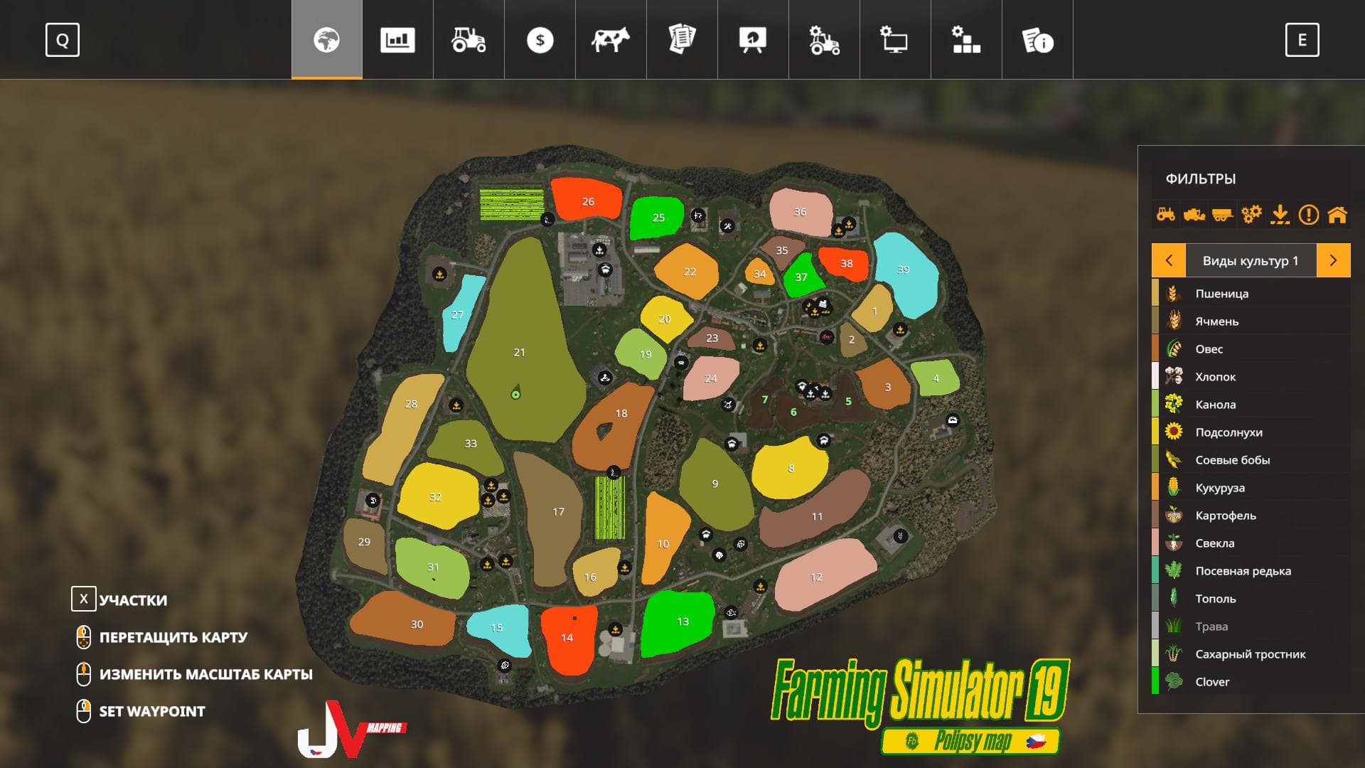 POLIPSY MAP