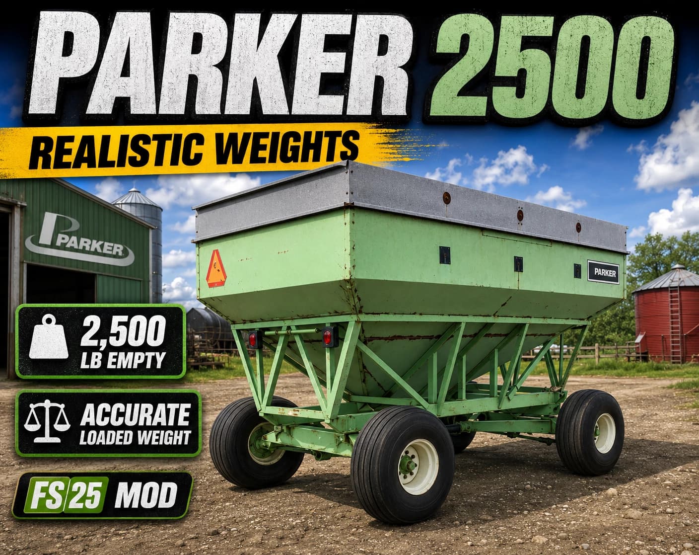 Parker 2500 gravity wagon weight correction