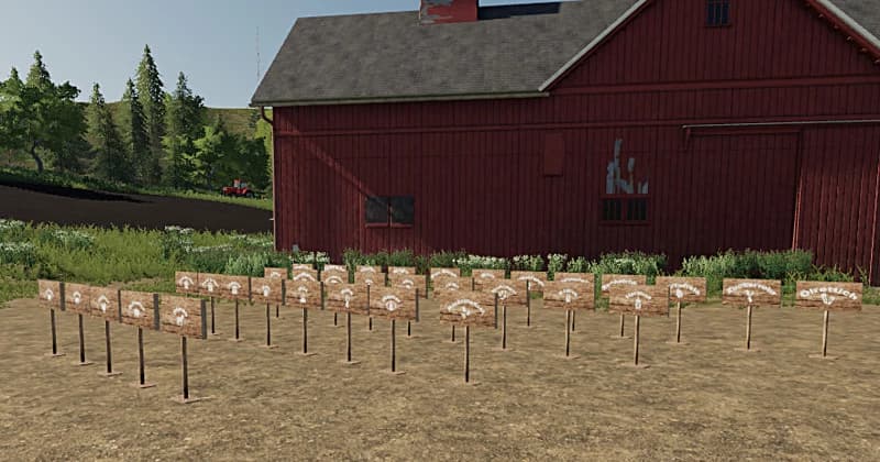 Placeable Farm Signs