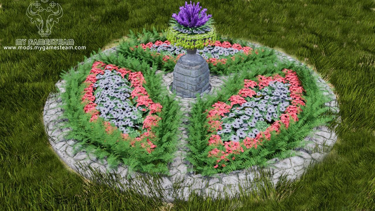 ROUND FLOWER BED