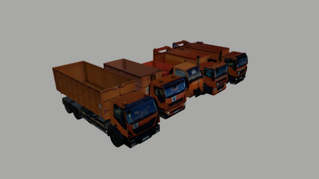 Road maintenance pack with garbage collection (Prefab)