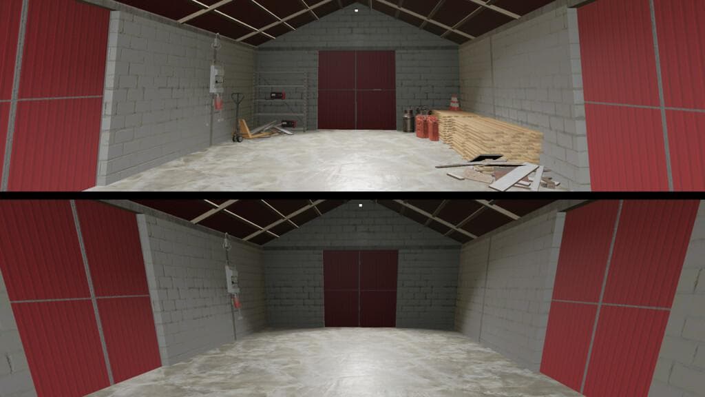 SMALL GARAGE WITH SHELTER
