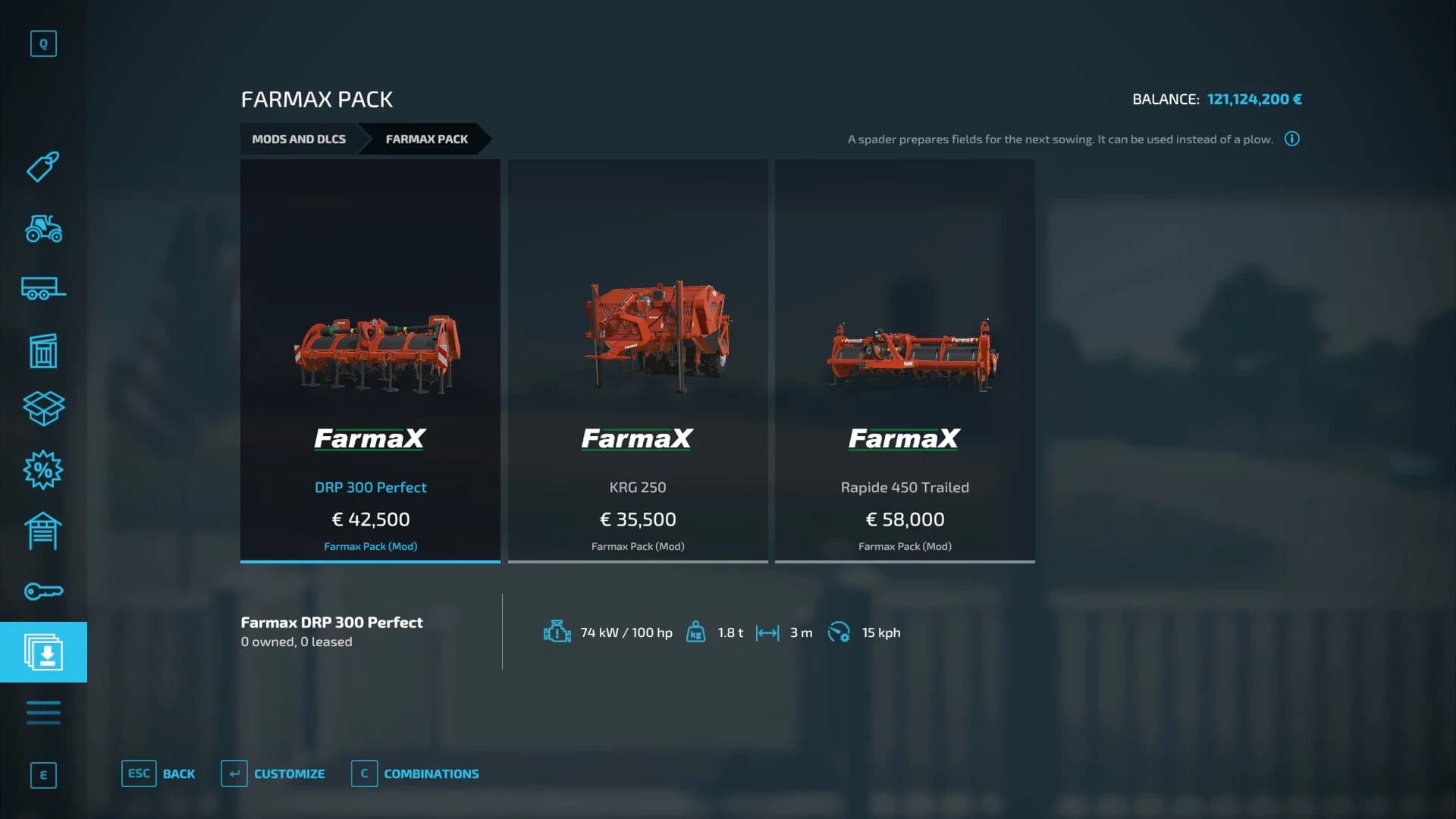 SPADING MACHINES PACK