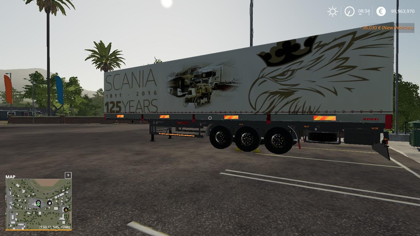 Scania 125 Years Kogel Autoloader Trailer