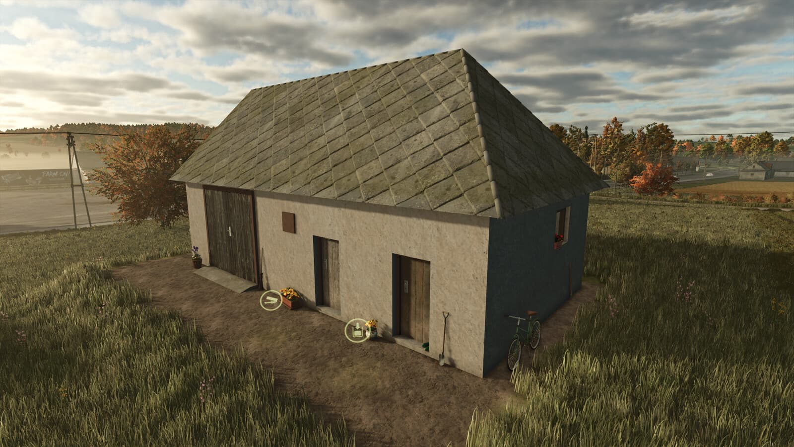 Small Garage With Root Crop Storage