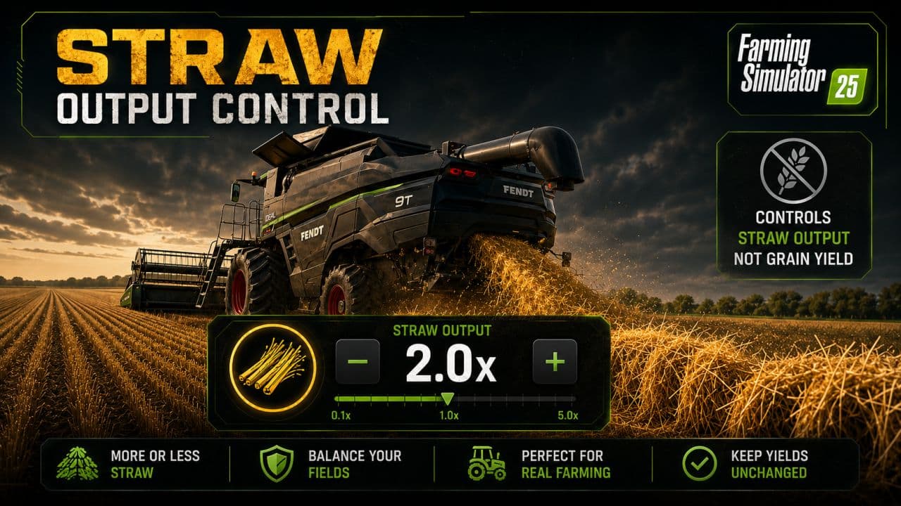 Straw output control