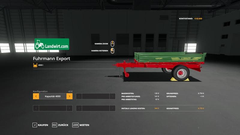 Trailer pack Gullefass 3000l