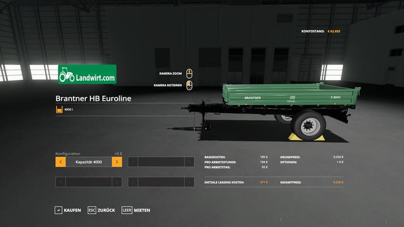 Trailer pack Universal 1 Achs Kipper