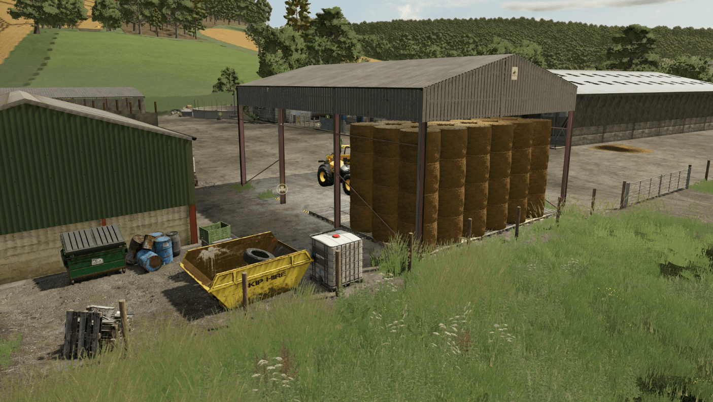UK style bale shed