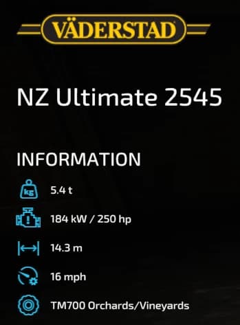 VAEDERSTAD NZ ULTIMATE 2545 - SQUARE PLOW