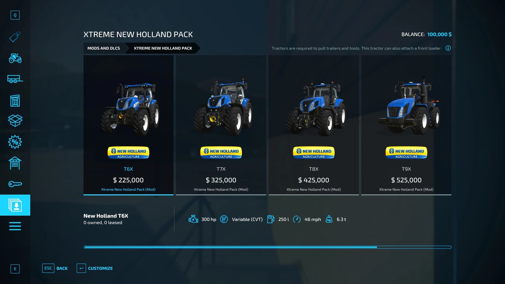 XTREME NEW HOLLAND PACK