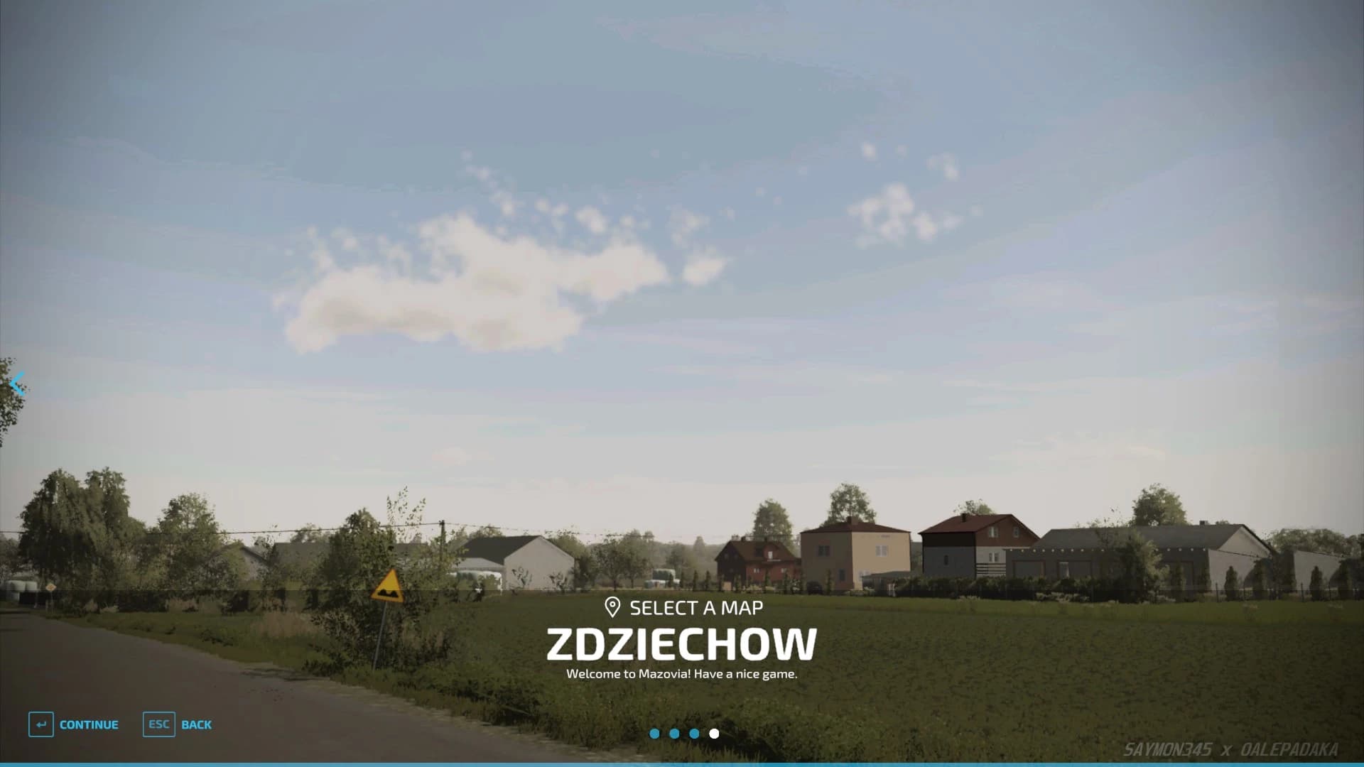 ZDZIECHÓW MAP