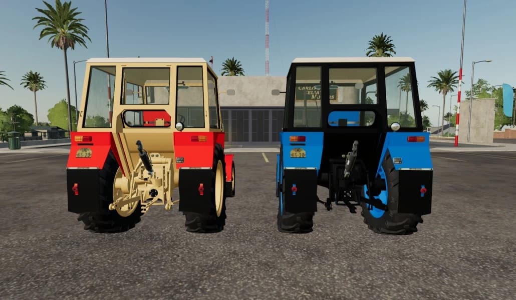 ZETOR 6911 ČERVENÝ A MODRÝ