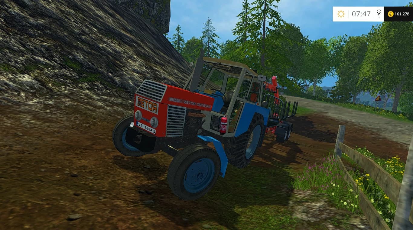 ZETOR CRYSTAL 8011 2WD BLUE AND RED