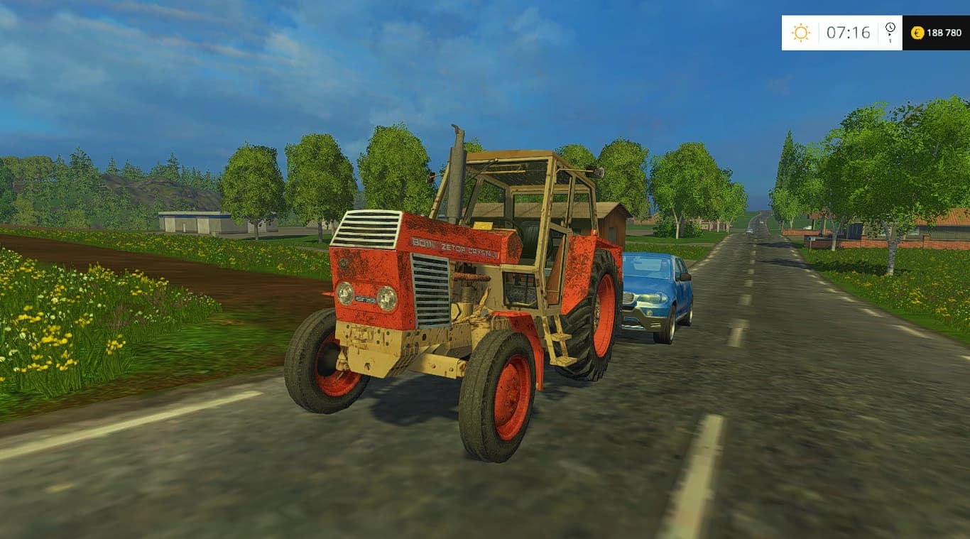 ZETOR CRYSTAL 8011 2WD RED OLD