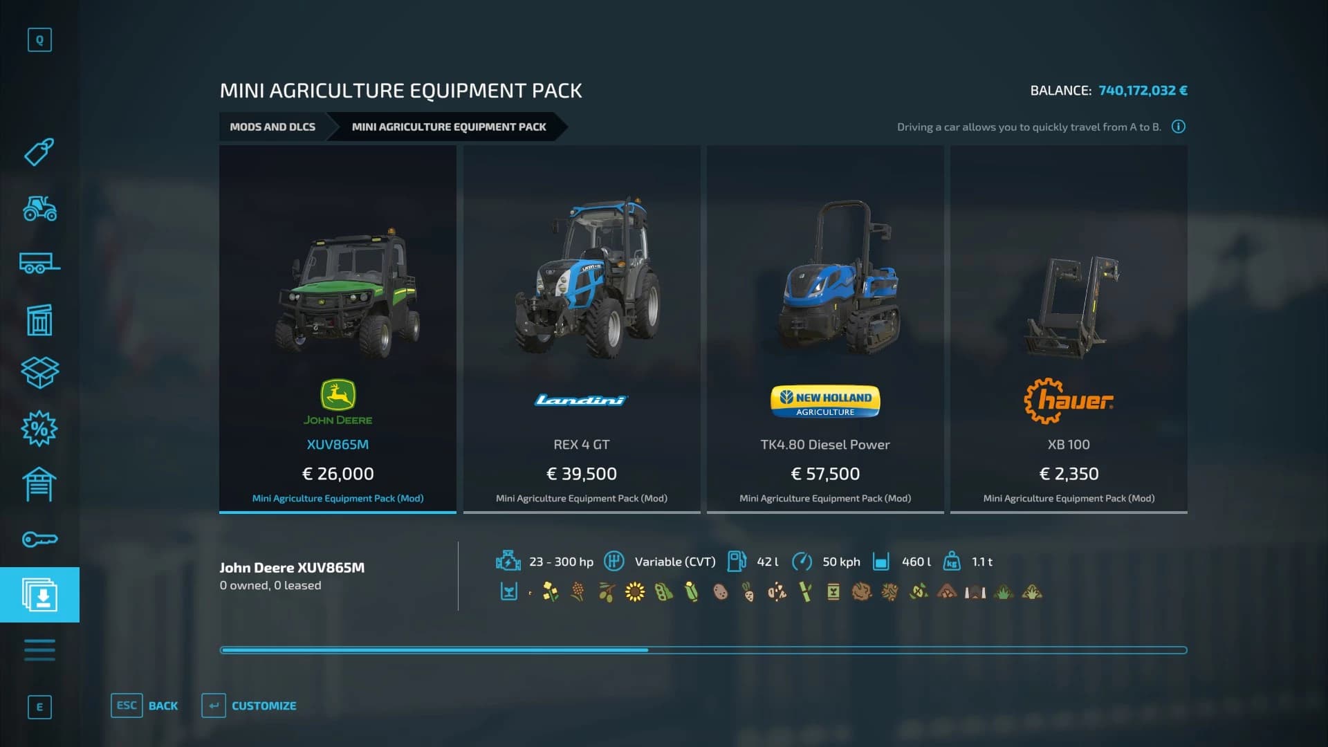 MINI AGRICULTURE EQUIPMENT PACK